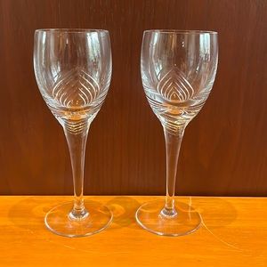Elegant Crystal Wine Glasses set of 2